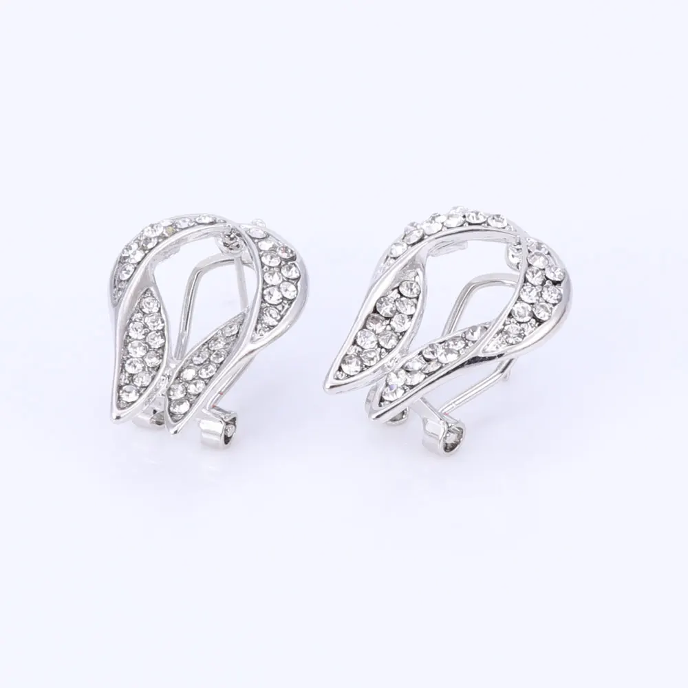 Серебряный набор украшений для женщин ожерелье серьги Высокое качество