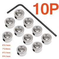 10pcslot rc airplane replacement wheel collars landing gear stop set 6x2 1mm 7x2 6mm 8x3 1mm 9x4 1mm aeromodelling model