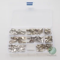 60pcs bolt hole tinned copper cable lugs battery terminals let wire connector
