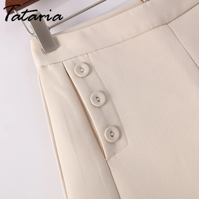 Женские шорты с высокой талией повседневные короткие штаны летние черные из