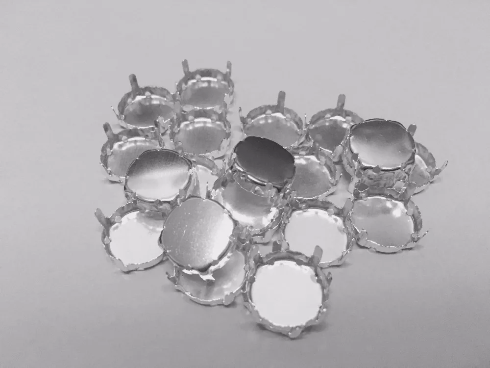 Round Shape 8mm 100pcs/lot Metal Claws Silver Color For Setting Fancy Stones Jewelry Beads. | Украшения и аксессуары