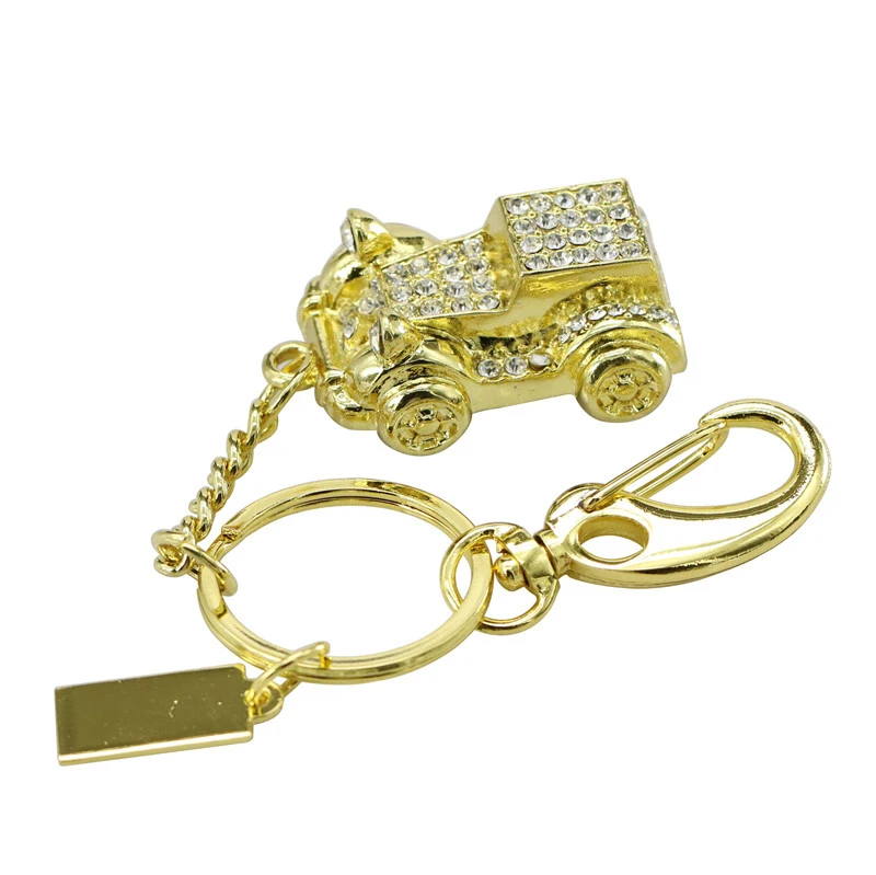 Алмазный автомобильный ювелирный USB флеш-накопитель Хрустальный брелок флешка 128