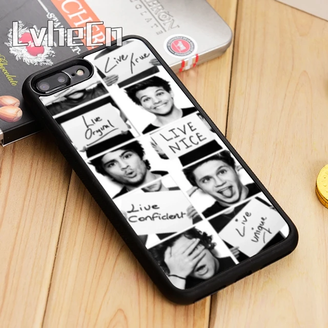 LvheCn односторонний коллаж чехол для телефона iPhone 5 6 s 7 8 plus 11 12 Pro X XR XS Max Samsung Galaxy S6 S7
