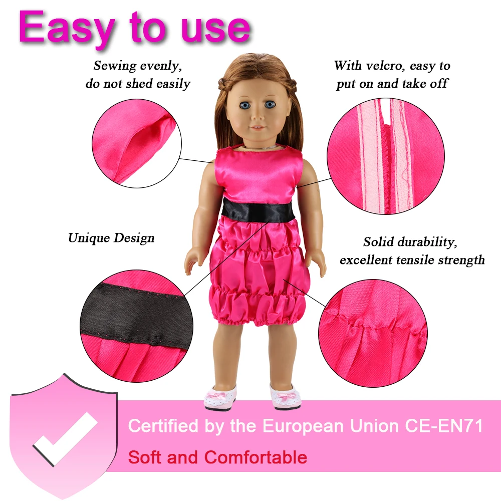 Новая мода ручной работы 10 предметов/комплект кукольная одежда 43 см аксессуары