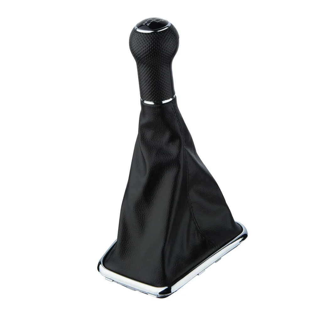 

Black Anti Dust Cover Shift Gear Shift Knob Gaitor Boot 5 Speed Gear For Bora Golf car styling accessories