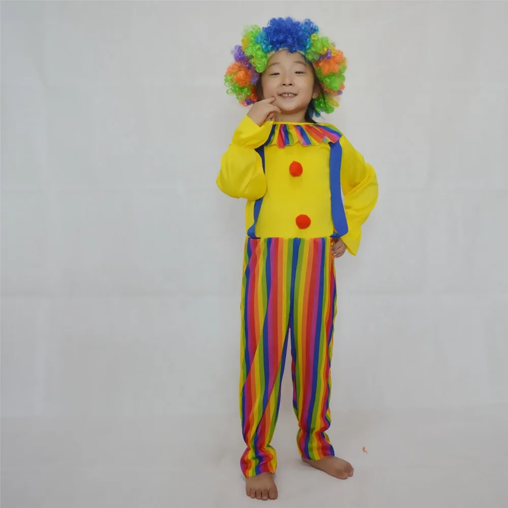 Косплей цирк костюм клоуна на Хеллоуин платье сценический для сцены одежда