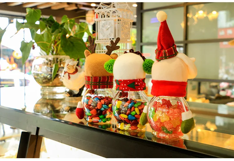 Плюшевая коробка для подарков в виде Санта-Клауса снежного человека/оленя