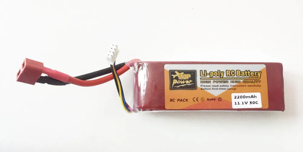 1 шт. ZOP power 11,1 V 2200mAh 30C Lipo батарея T Plug XT60 вилка для радиоуправляемого квадрокоптера дрона вертолета автомобиля самолета игрушки запчасти