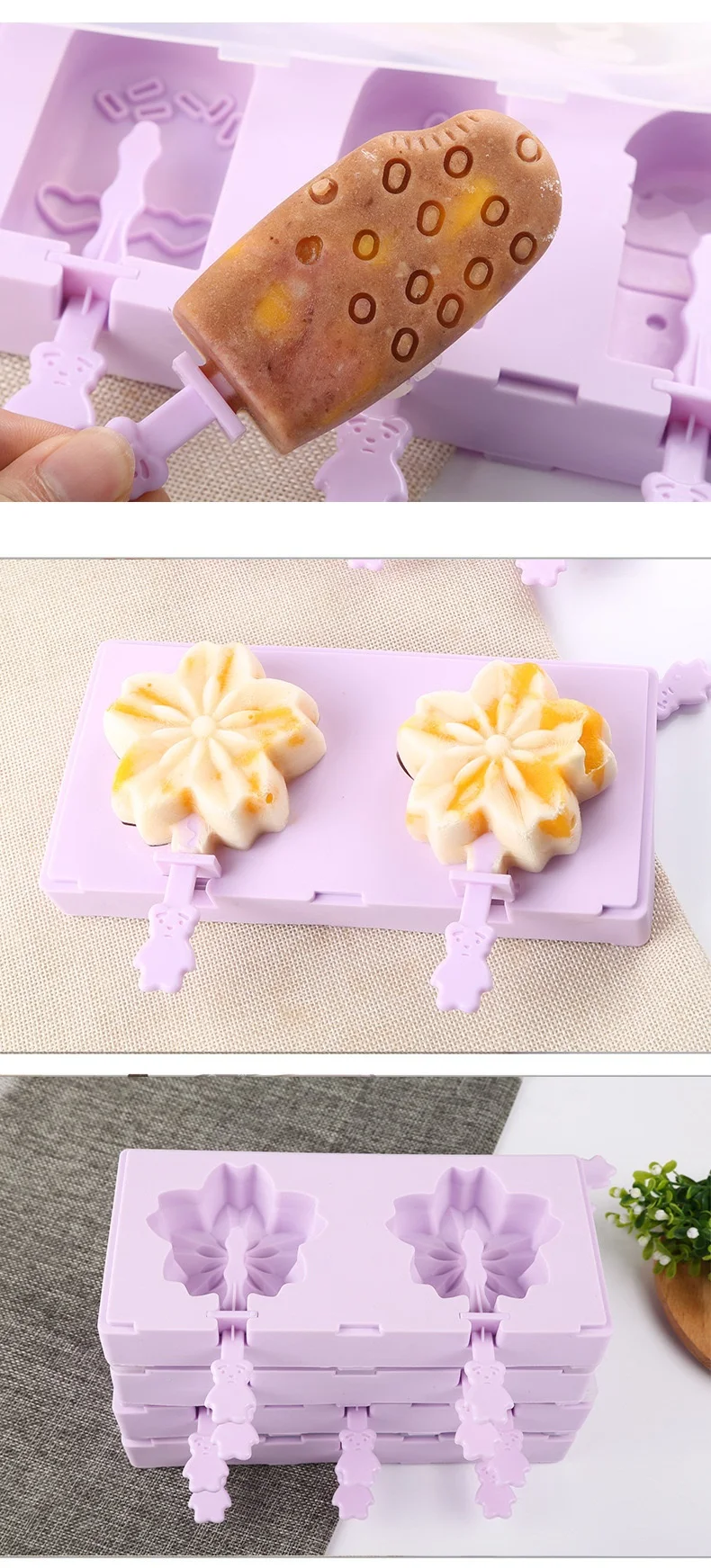 DIY форма мороженого эскимо форма для мороженого вечерние принадлежности плесень/аксессуары/палочки/держатель/форма силиконовые формы для крема