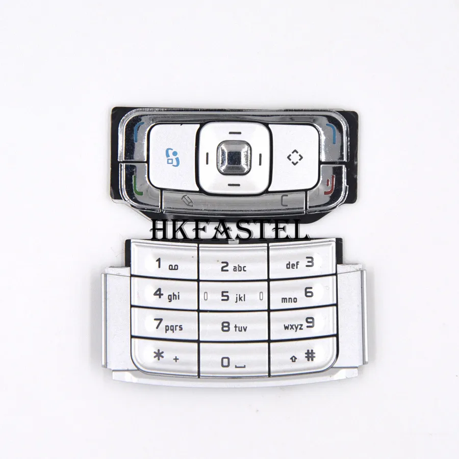 English keypad Hkfatel высокое качество для Nokia N95(NO N95 8G) корпус мобильного телефона английский или клавиатура с русским шрифтом крышка клавиатура чехол - Цвет: English keypad