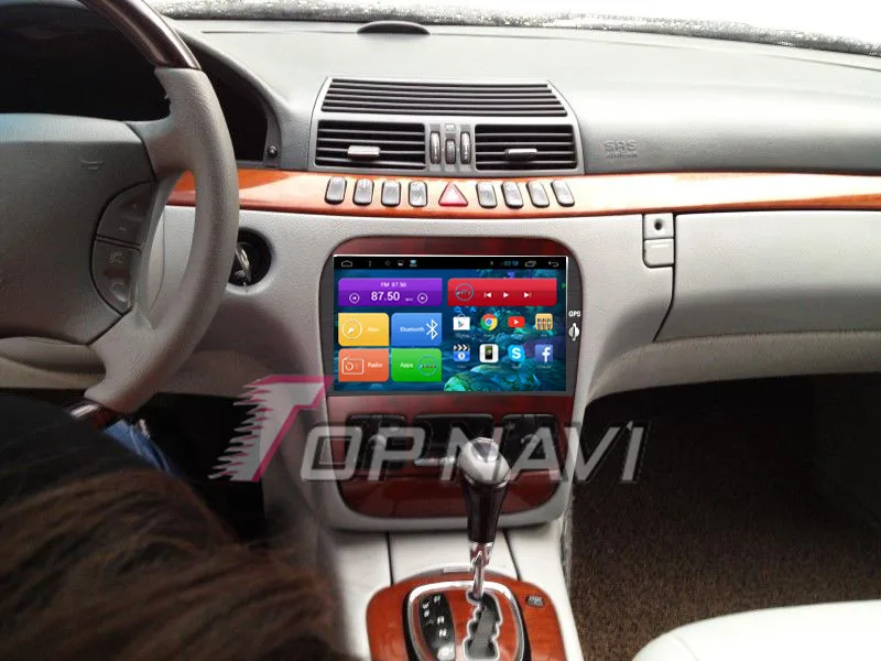 Автомобильный GPS навигатор TOPNAVI 9 дюймов Android 6 0 для Benz S350 (1998 1999 2000 2001 2002 2003 2004 2005)