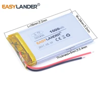 Polymer battery 503456 503356 3 7V 1000mah smart home MP3 speakers Li-ion battery For dvr GPS mp3 mp4 cell phone speaker 503455