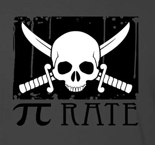 Пи Оценить Пиратская Футболка мужчина футболка | Мужская одежда