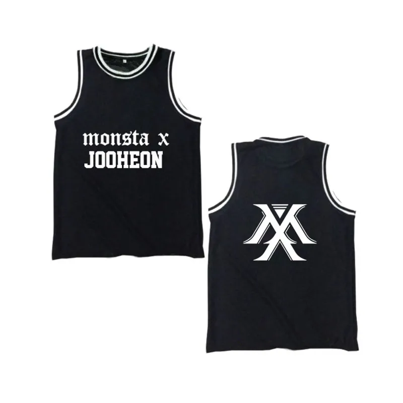 Футболка без рукавов KPOP MONSTA X Mini повседневная хлопковая с 3 альбом K-POP | Женская