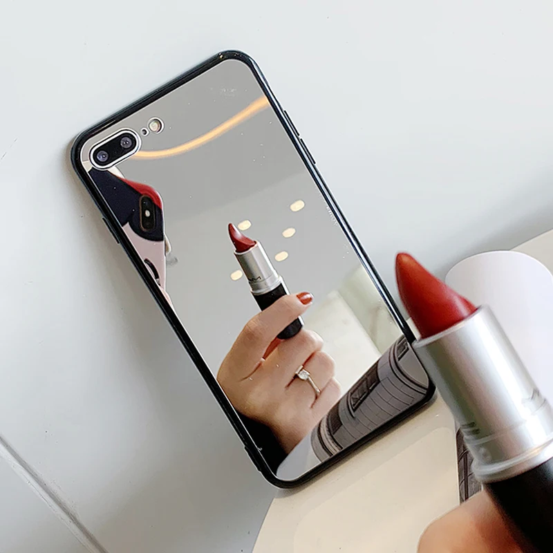 Mirror Phone Case For iPhone X XR XS Max 6 6S 7 8 Plus case with Makeup mirror |
