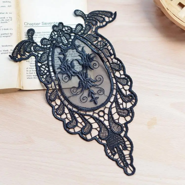 Eugen gauze bottom lace embroidery accessories clothing fabric sticker DIY leggings pants feet flower stickers | Дом и сад