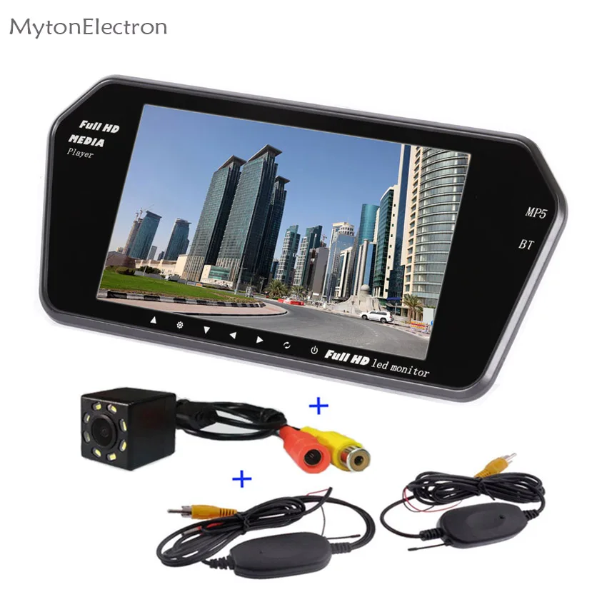 8 светодиодных беспроводных резервных ночного заднего вида парковочная камера +