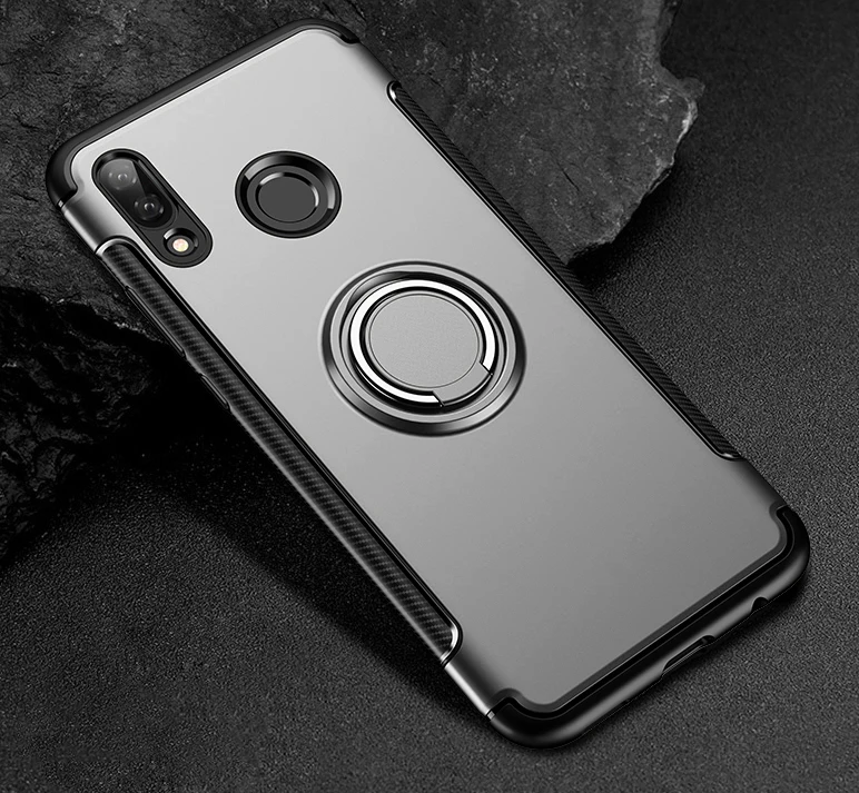 Автомобильный держатель чехол для Huawei P8 Lite P9 P10 P20 MATE 10 20 PRO HONOR 8, 9, 10, V10 играть 7X 8X Nova 3 3i 2 2i палец кольцо крышки