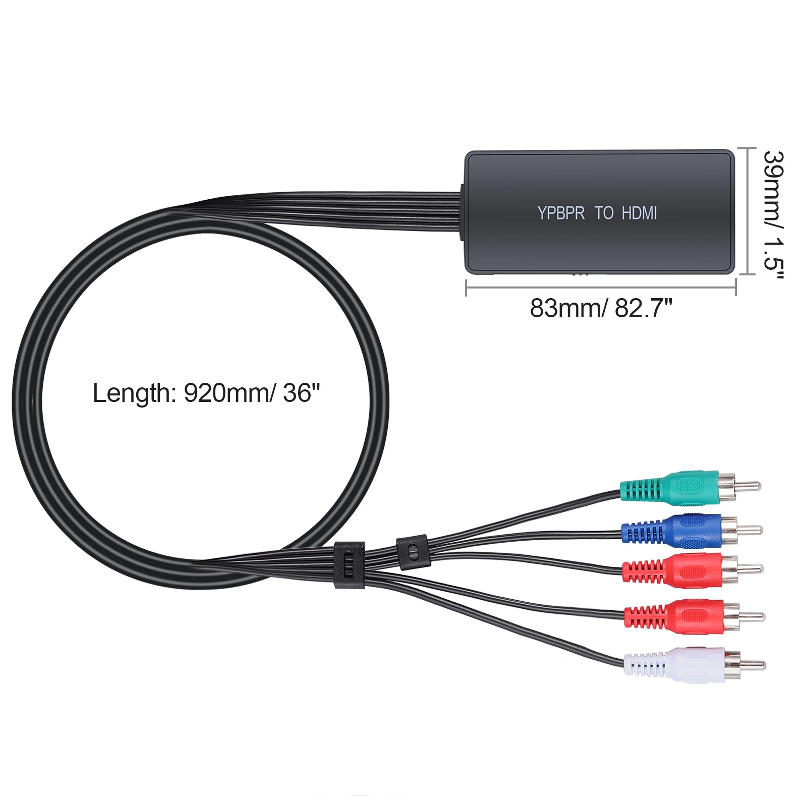 Neoteck 1080P 5RCA RGB YPbPr к HDMI совместимый компонент преобразователя адаптер для PS2 Nintendo NGC