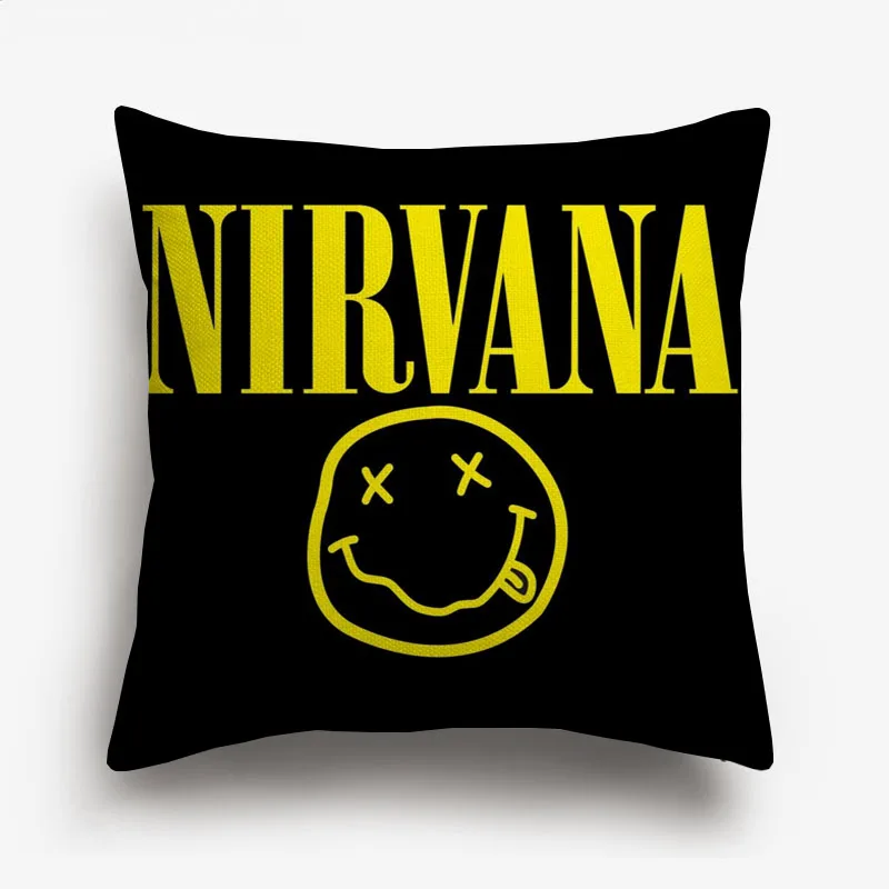 AC/DC Slipknot Чехлы для подушек рок-н-ролл музыка NIRVANA Kurt Cobain Чехлы для подушек декоративное белье для дивана чехол для подушки