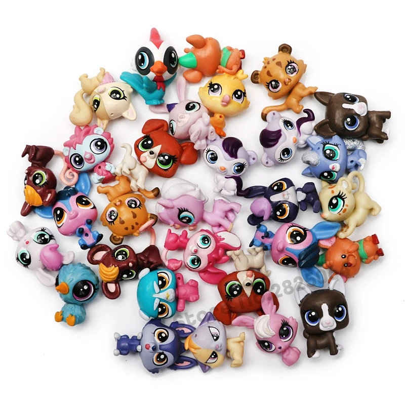 5PCS /Set Cute Doll Model Toy Bag Mini Little Dog Cat Rabbit Pet Figures Animal Patrulla Canina Toys For Children |