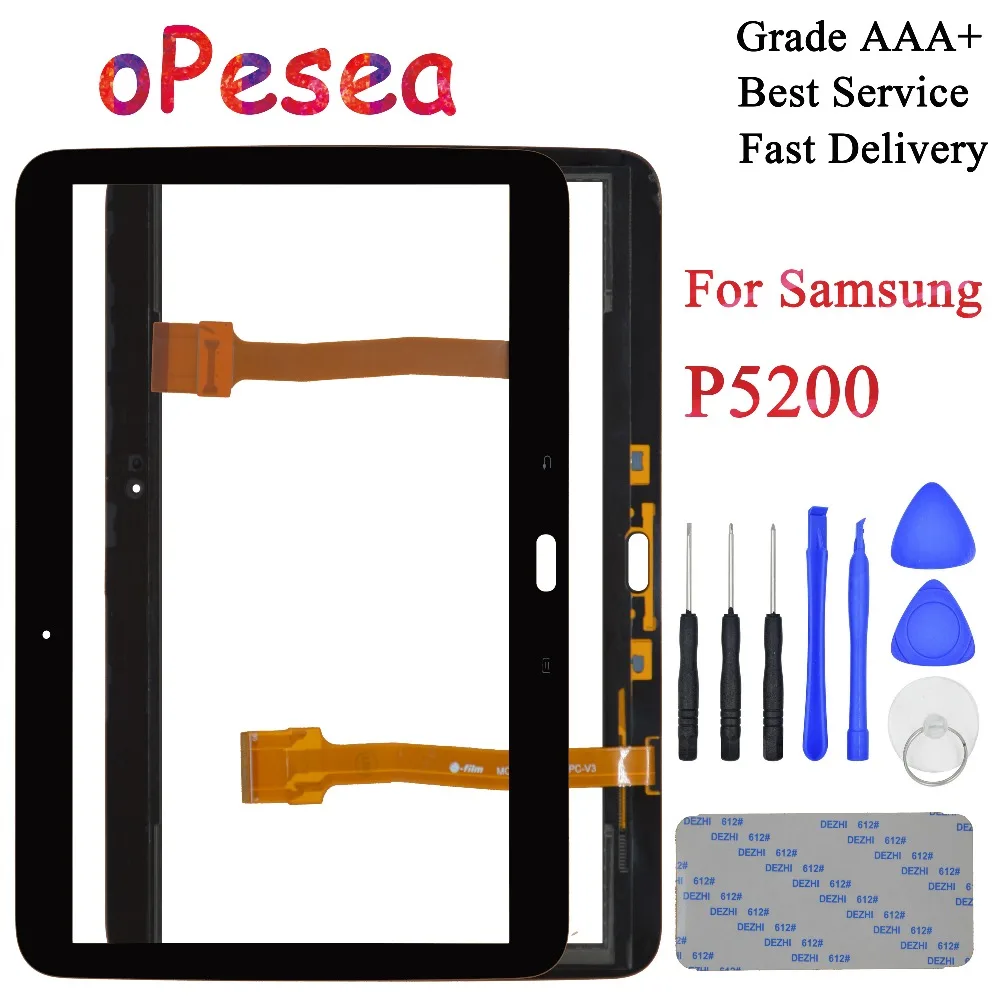 OPesea 10,1 ''для samsung Galaxy Tab 3 10,1 P5200 P5210 сенсорный экран дигитайзер передняя панель сенсор стекло запасные части