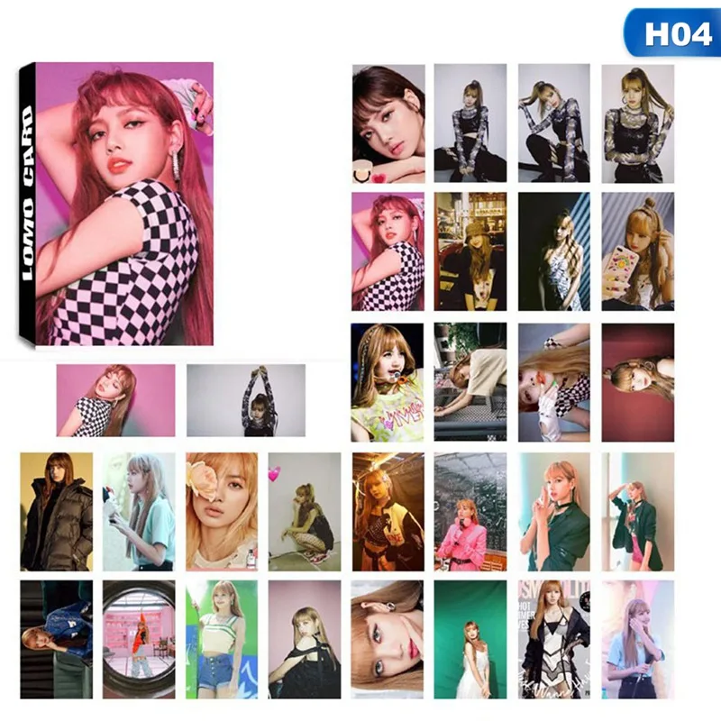 KPOP BLACKPINK альбом самодельная бумага ЛОМО карта фото карта Плакат HD Фотокарта 30 шт./компл. коллекция фанатов