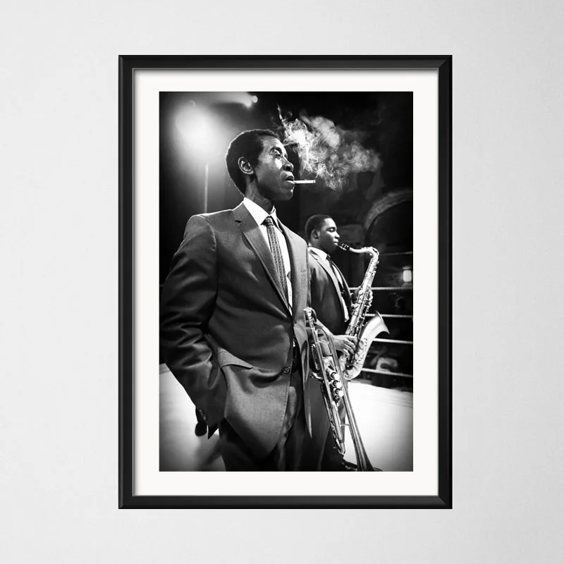 P824 Miles Davis Blue Jazz лучший Музыкальный Саксофон художественная живопись Шелковый Холст плакат настенный домашний декор - Color: 1
