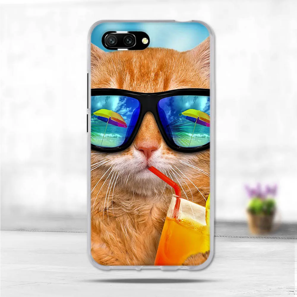 Силиконовый мягкий чехол 5 84 дюйма для Huawei Honor 10 защитный задняя крышка сумки |