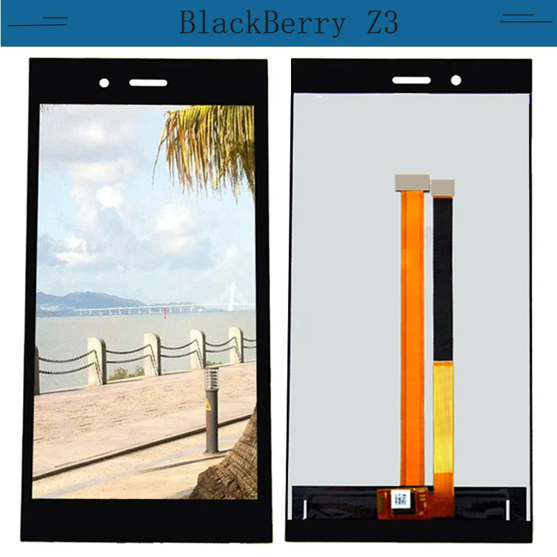 Черный для BlackBerry Z3 STJ100 1 2 ЖК дисплей кодирующий преобразователь сенсорного