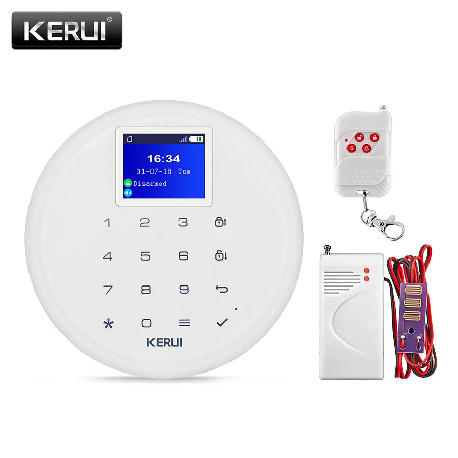 Water Leakage Kit KERUI G17 Беспроводная GSM SMS Охранная сигнализация IOS Android приложение дистанционное управление домашняя утечка воды комплект защиты сигнализации - Цвет: Water Leakage Kit