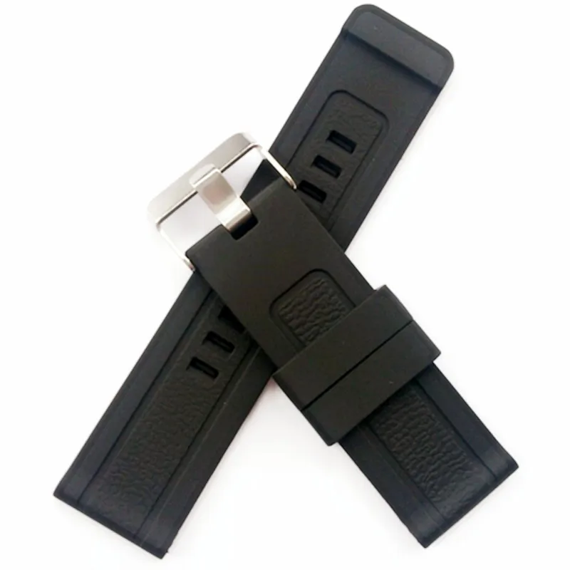 24 мм черный силиконовый резиновый ремешок для часов с ремешком Suunto Core Watch +