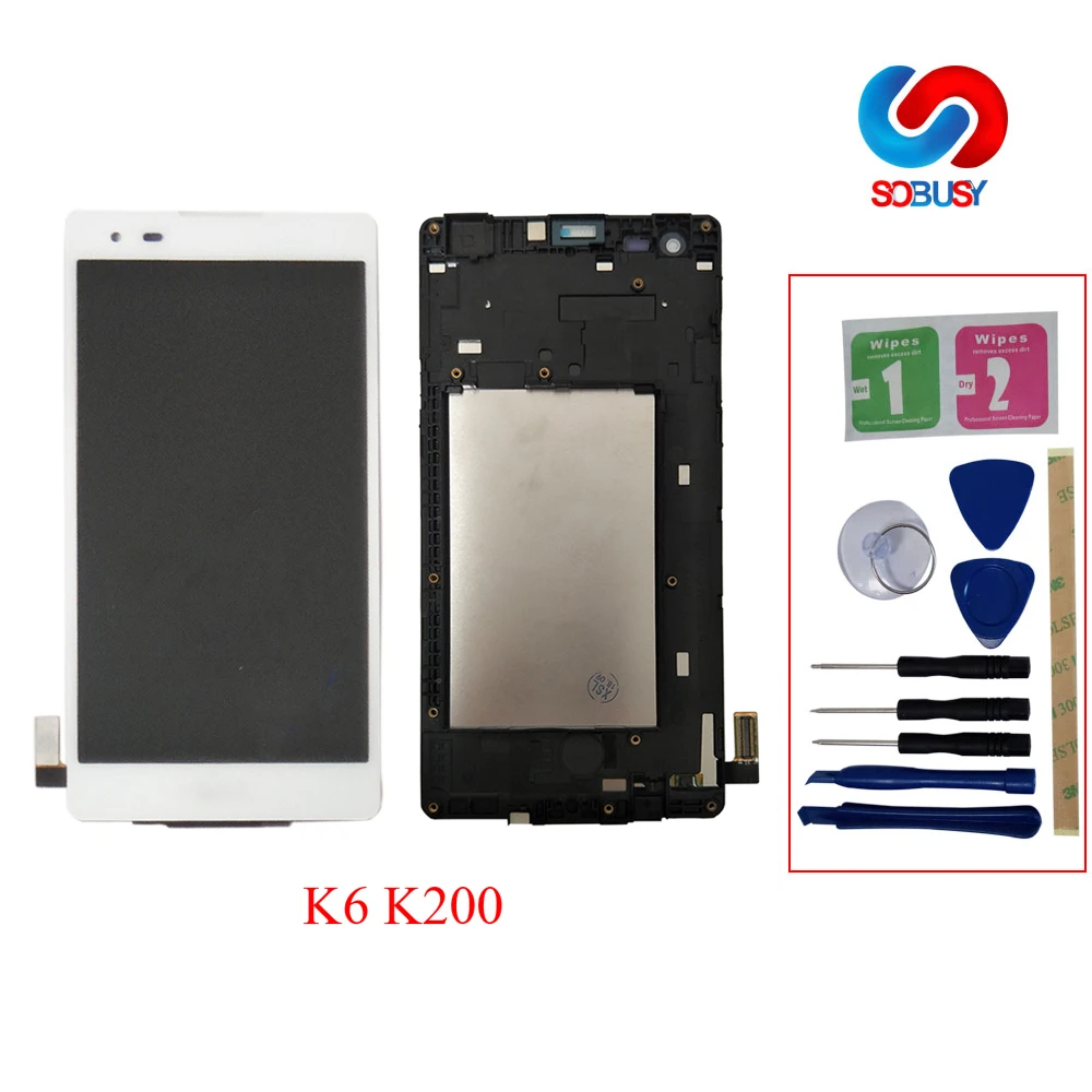 100% протестированный ЖК дисплей для LG K6 сенсорный экран X стиль K200 K200DSF K200F K200MT ecram