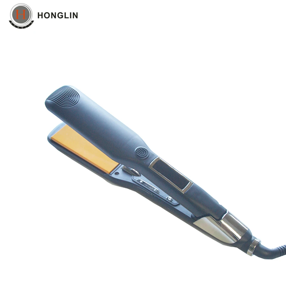 Hair Styling Tool Straightening Iron Temperature Adjustment Black Wide Pannel For Thick Electric MCH Heating Ceramic Flat | Бытовая