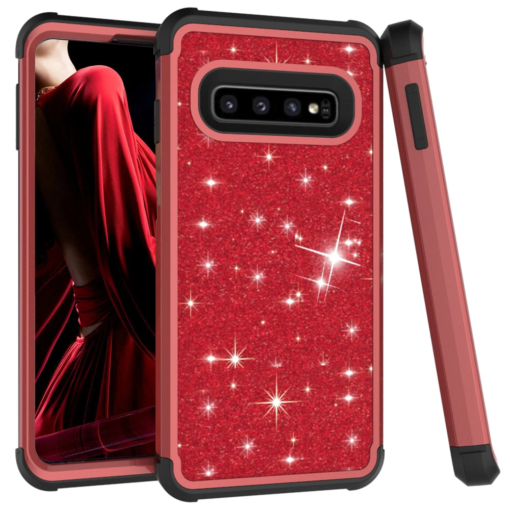 Чехол с блестками для Samsung Galaxy S10 Plus S 10 plus защитный чехол 10s 7plus 9 8 Aamsung |