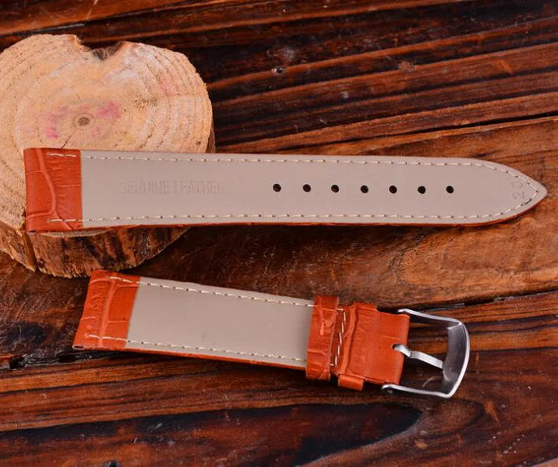 Прочный кожаный ремешок для наручных часов neway наручные часы черного и