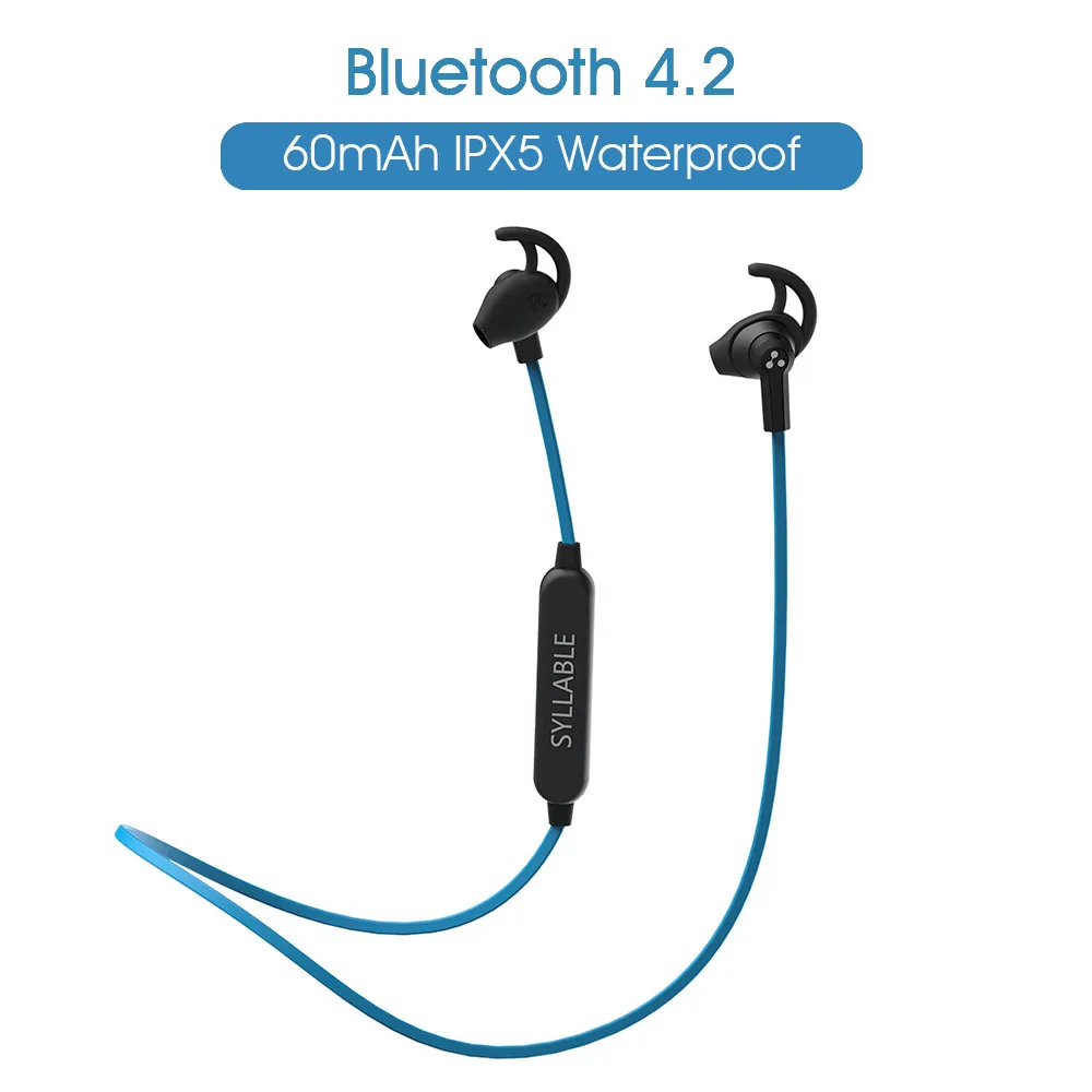 Оригинальный Syllable SF801 регулятор громкости Bluetooth V4.2 Наушники Спортивные