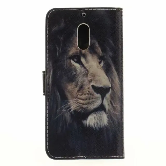 Флип Чехлы из искусственной кожи для Nokia 8 Etui Fundas крутой узор Тигр Лев Сова Кошелек