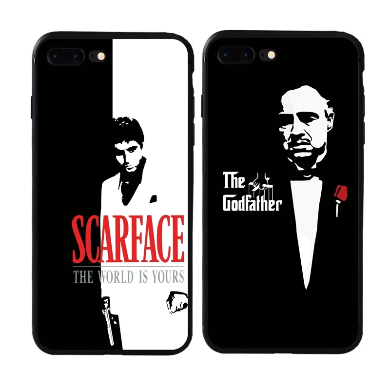 Новый бренд Godfather для мужчин Мягкий силиконовый чехол iPhone 6 6s 7 Plus 8 X XS Max XR 5s SE
