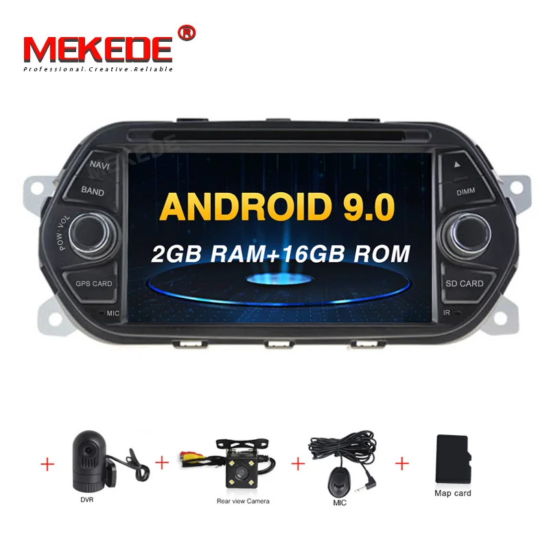 Android 9,0 автомобильный стерео gps для Fiat Tipo Egea Dodge Neon Радио DVD WiFi Аудио Видео навигация задняя камера - Цвет: 16G add Camera DVR