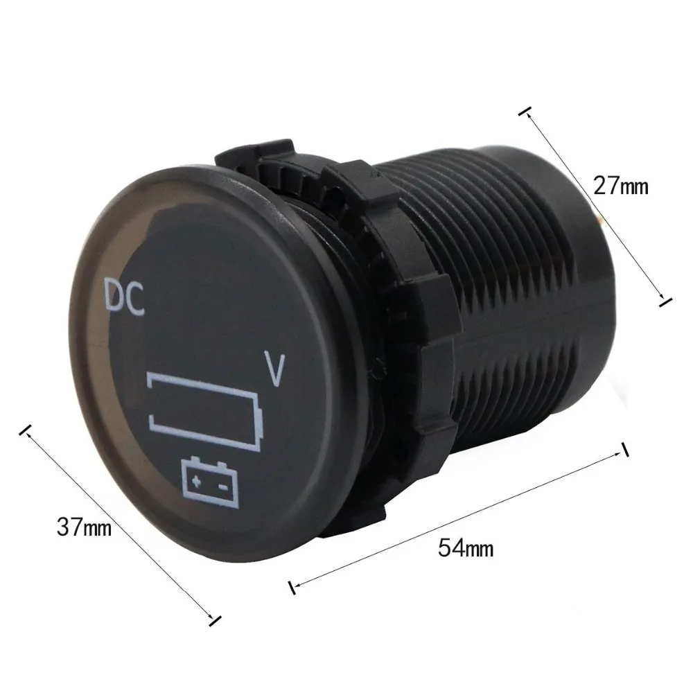 Универсальный мотоцикл мини светодиодный цифровой вольтметр инструменты Guage