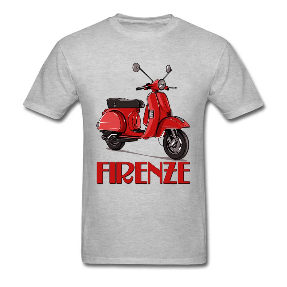 Firenze Piaggio Vespa Motor Италия Красная белая футболка высокое качество хлопок удобные