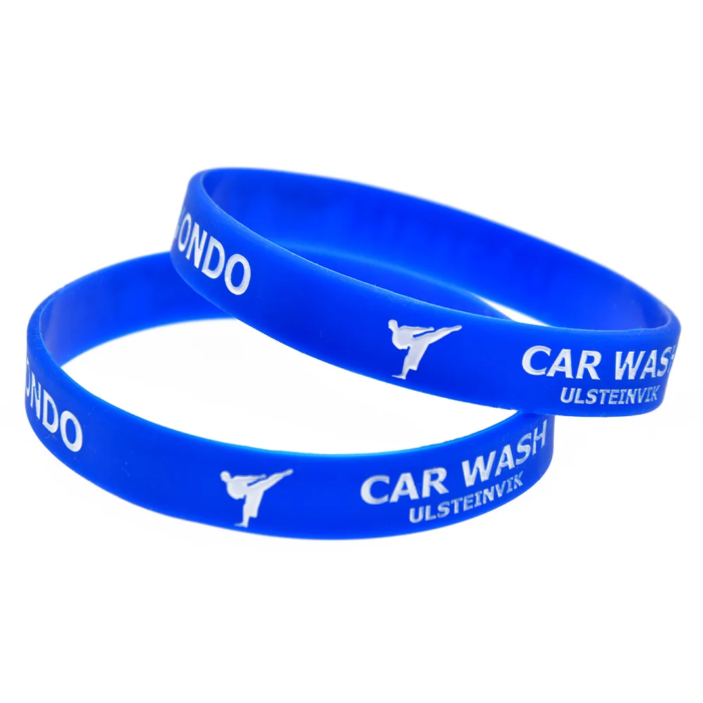 OBH оптом дешевые синий спортивный силиконовый браслет для рекламы подарок |