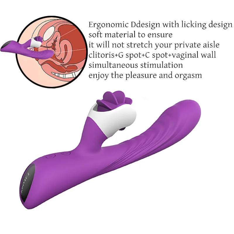 Usb зарядка вращение оральный язык лизание киска g точка влагалище клитор анальный