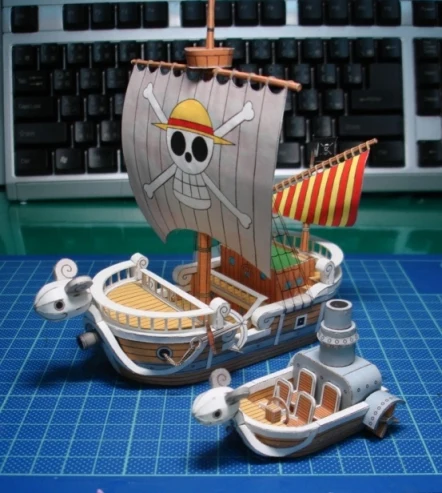 Бесплатная доставка цельная игрушка счастливый пиратский корабль экшн фигурка 3D