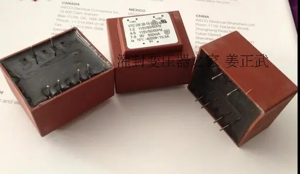 50 шт. iqair дБ 38-15 115V* 2 9V 500mA трансформатор US версия прибор Инкапсулированный трансформатор