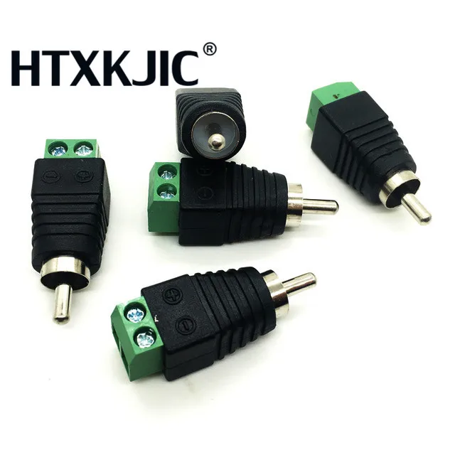 5 шт./лот CCTV Phono RCA штекер в AV терминал разъем видео колонка проводной кабель для