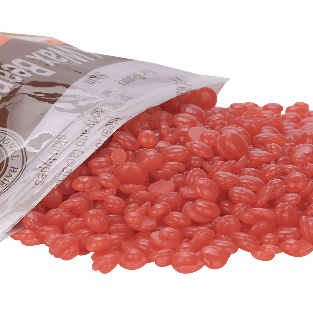 2018 New Arrival 1 Bag 300g No Strip Depilatory Hot Film Hard Wax Pellet Waxing Bikini Hair Removal Bean Strawberry | Красота и