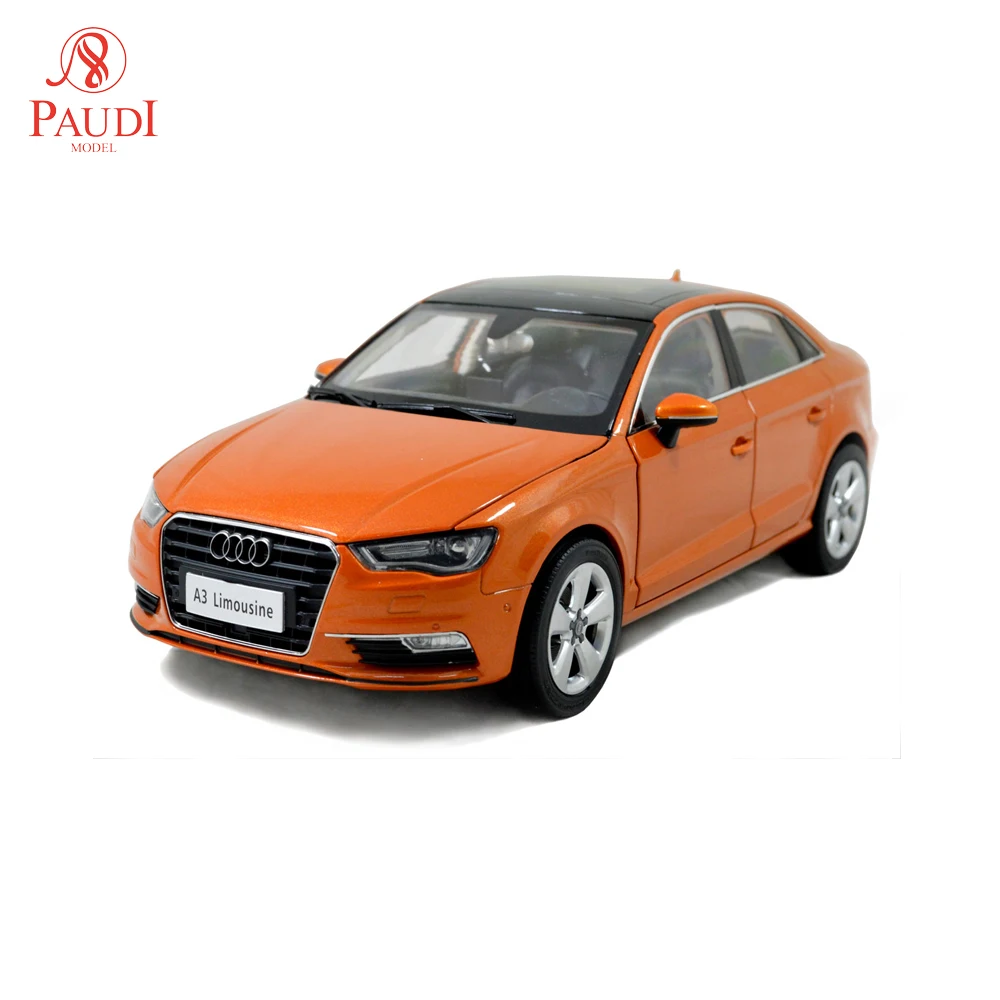 1/18 1:18 1 18 масштаб Audi A три седана лимузин оранжевая статическая имитация литый под