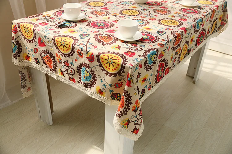 CAMMITEVER богемная Скатерть льняная скатерть Европа пыленепроницаемые скатерти